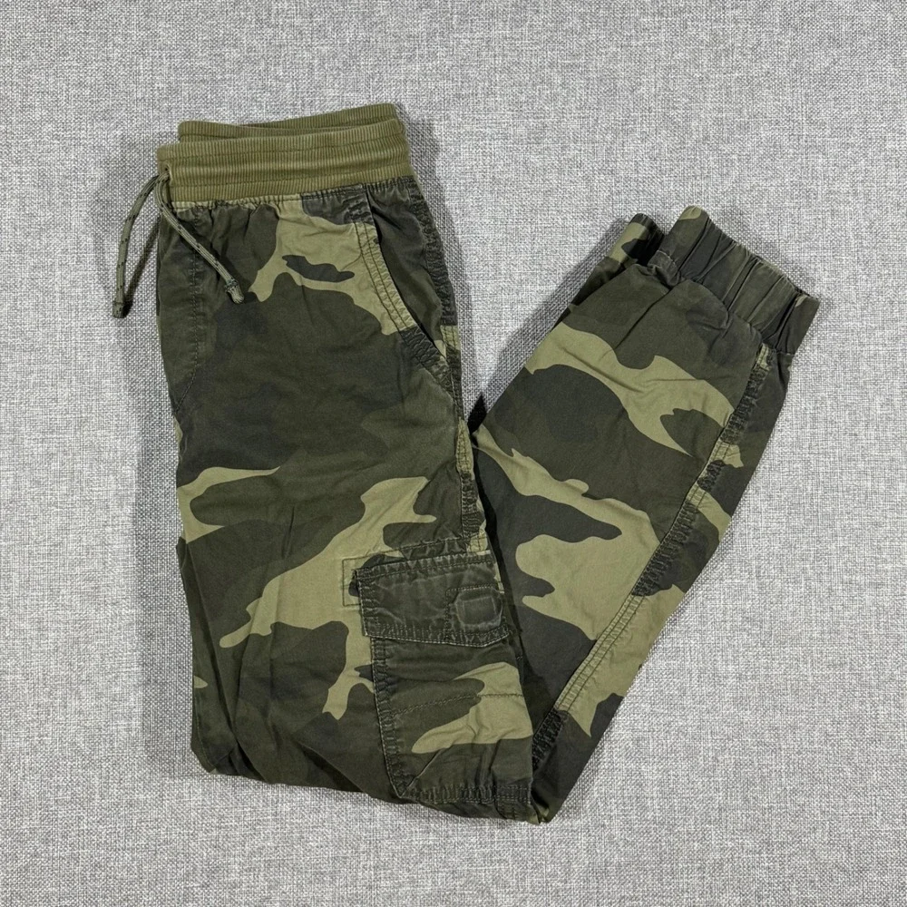 Urban Pipeline Camo Cargo Joggers Kids L 14/16 Green Military Utility Gorpcore